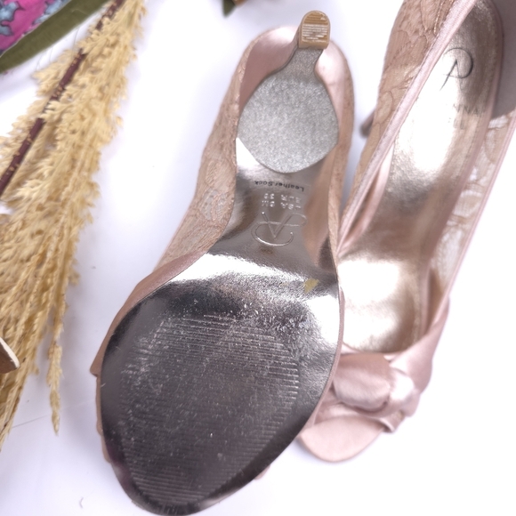Adrianna Papell Women's Pink Peep-Toe Heels Sz 6m - Picture 5 of 9